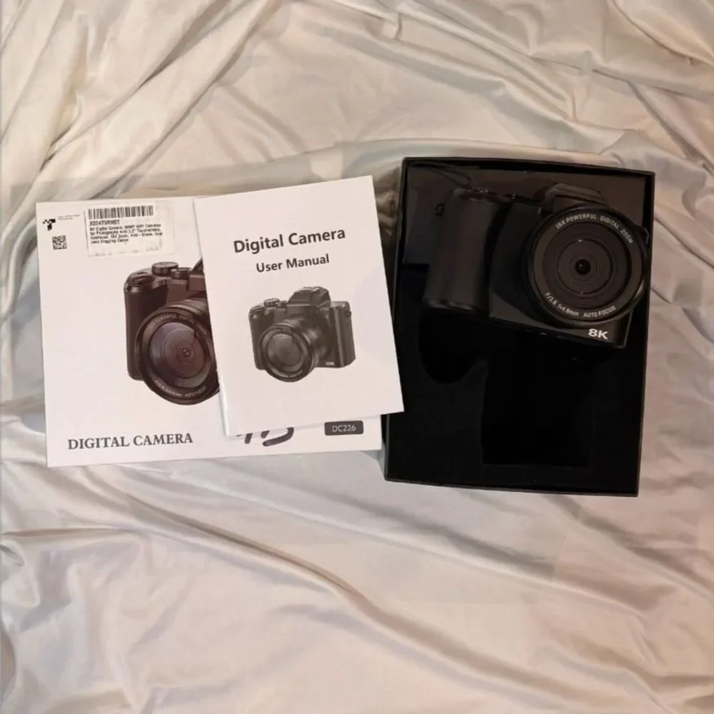 8K Ultra HD Digital Camera DC226 88MP WiFi Vlogging Camera Dual Lens